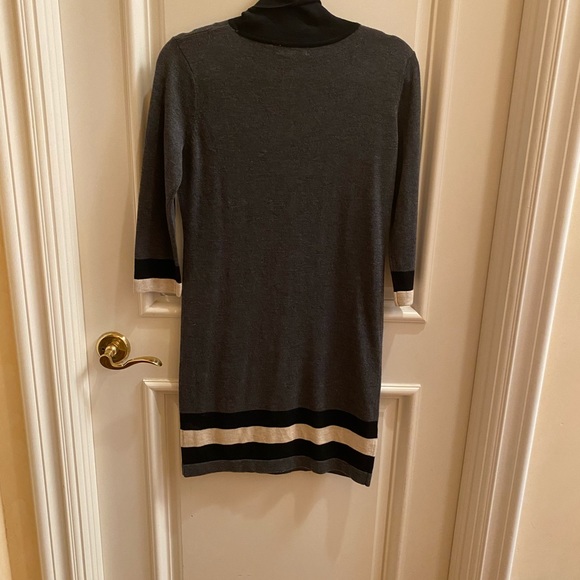 Brand new Gray Striped Sweater Dress - Picture 6 of 6